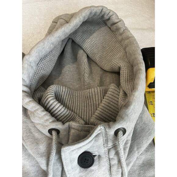 Abercrombie & Fitch Retro Y2k Muscle fit Sherpa Lined heavyweight Hoodie Sz XL - Picture 10 of 13